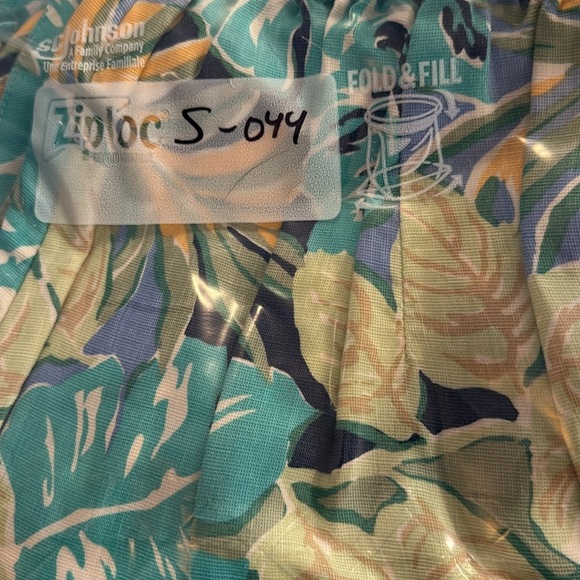 Talbots Linen Tropical Floral A-Line Maxi Skirt Side Zip Elastic Waist Sz 12 EUC - Picture 13 of 13